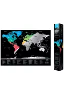 Цветна скреч карта на света - 101 места